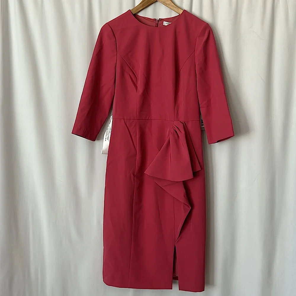 Kay Unger NWT Desert Rose 3/4 Sleeve Loretta Dress **Size 8** 🌸🌸 - Picture 6 of 10
